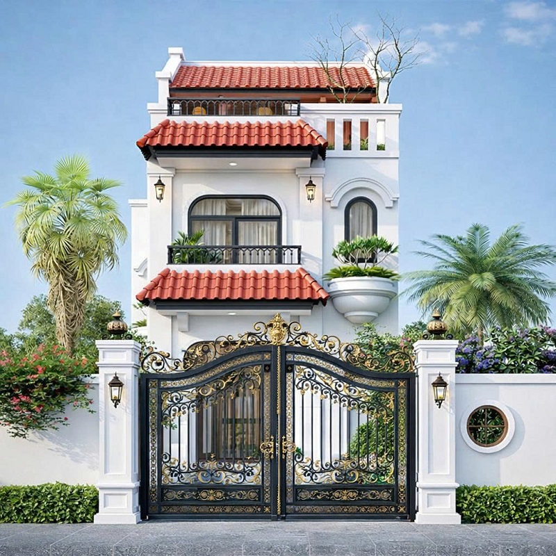 Nhà phố Indochine mặt tiền 5m nổi bật trên phố