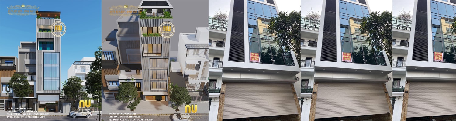 Thiết kế thi công nhà phố hiện đại kết hợp kinh doanh tại Phú Diễn Hà Nội