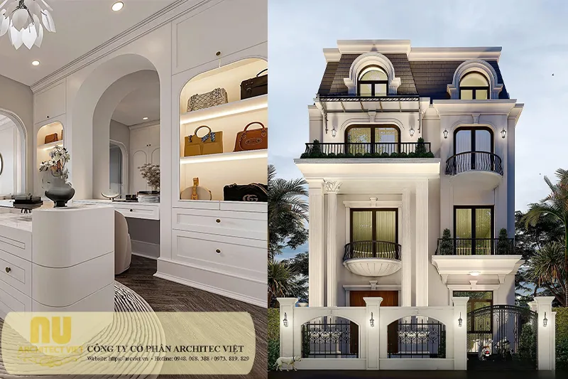 Nhà tân cổ điển 3 tầng 8x15