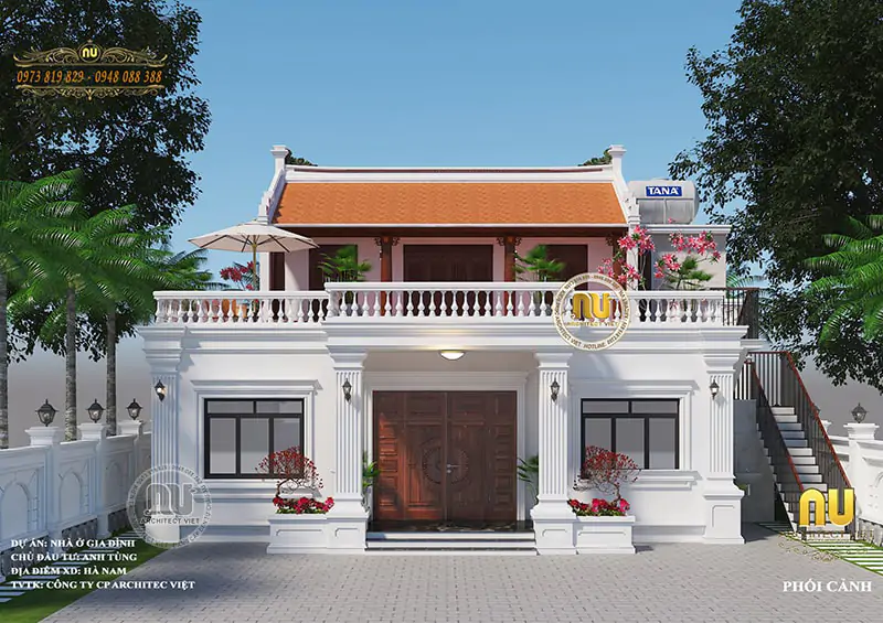 Nhà thờ 2 tầng kết hợp nhà ở