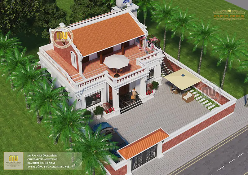 Nhà thờ 2 tầng kết hợp nhà ở