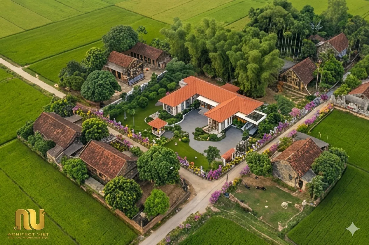 Mẫu Nhà Tam Hợp Viện Hiện Đại