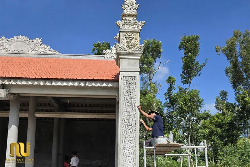 Mẫu nhà thờ họ giả gỗ