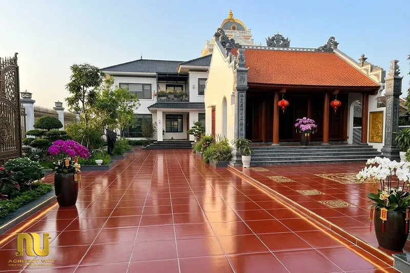 Mẫu nhà thờ kết hợp nhà ở 1 tầng