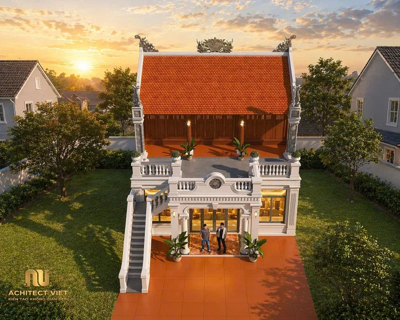 Nhà thờ 3 gian trên tầng thượng