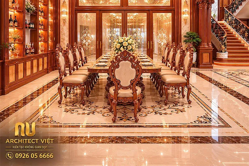 Mẫu biệt thự 3 tầng tân cổ điển