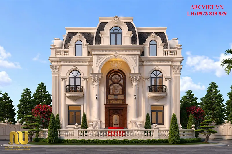 Mẫu biệt thự cổ điển 3 tầng