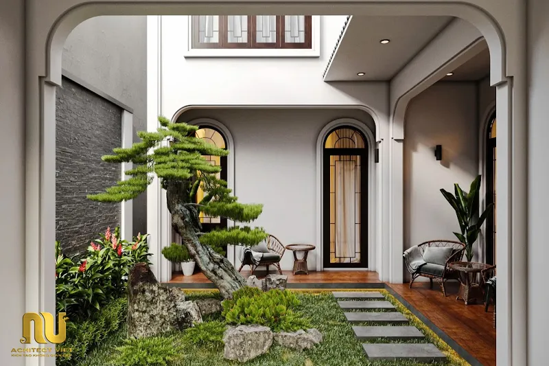 Mẫu biệt thự indochine 3 tầng