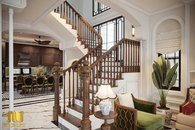 Mẫu biệt thự indochine 3 tầng