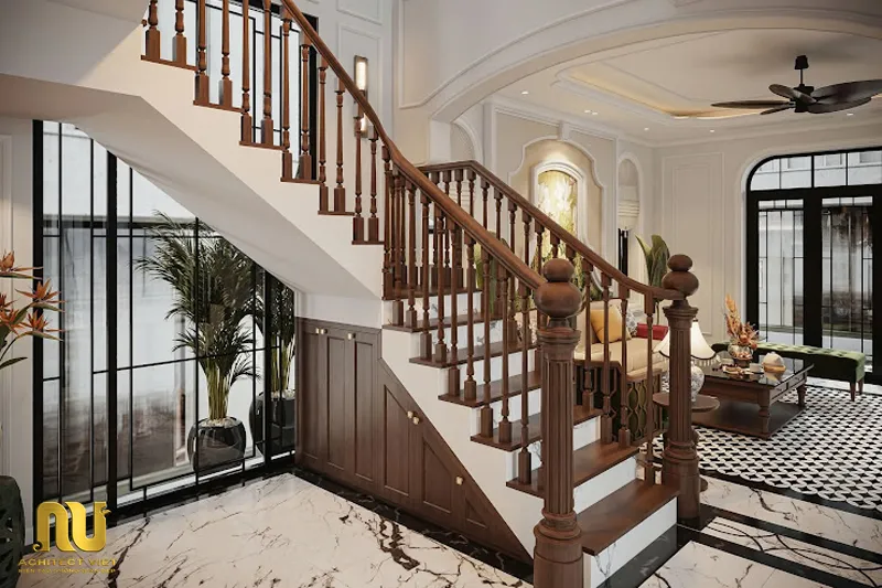 Mẫu biệt thự indochine 3 tầng