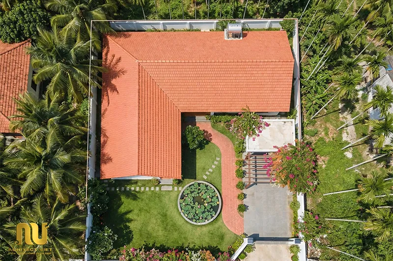 Mẫu nhà 1 tầng chữ L 100m2