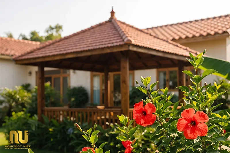 Mẫu nhà cấp 4 chữ L 80m2