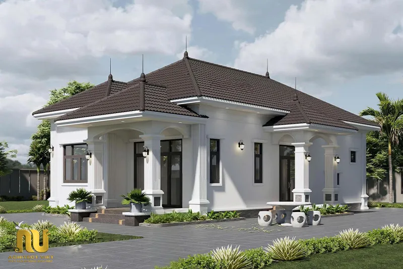 Mẫu nhà mái nhật 100m2