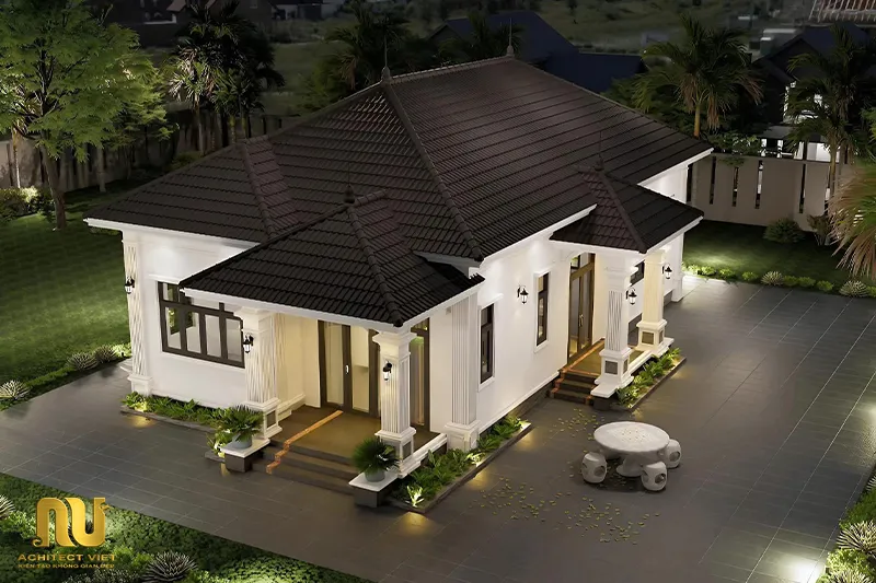 Mẫu nhà mái nhật 100m2