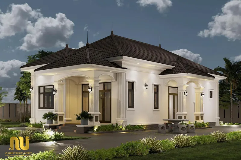 Mẫu nhà mái nhật 100m2