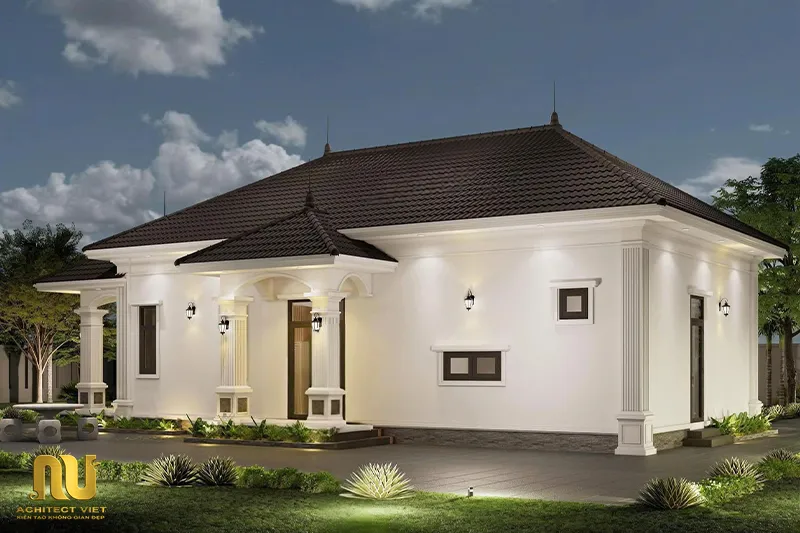 Mẫu nhà mái nhật 100m2