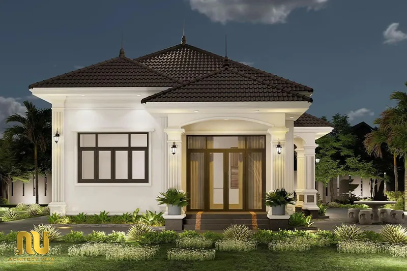 Mẫu nhà mái nhật 100m2