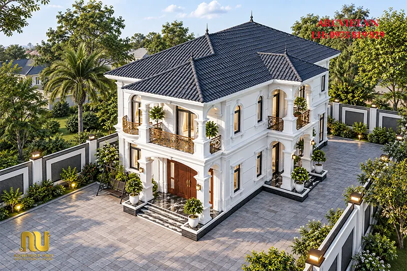 Mẫu Nhà Mái Nhật Ngang 10m