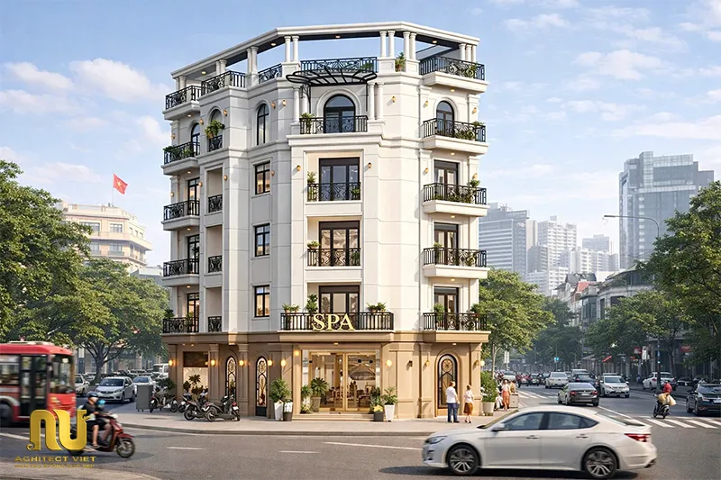 Mẫu nhà phố vừa ở vừa kinh doanh