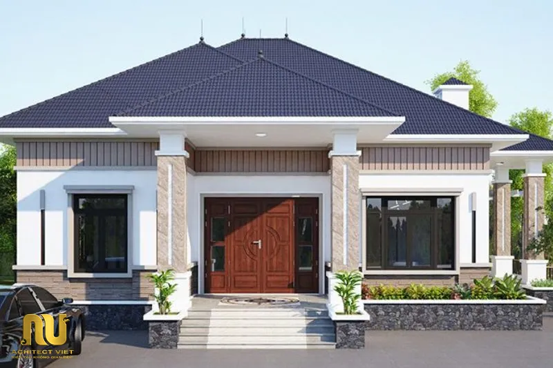Sảnh chính nhà mái Nhật rộng bao nhiêu