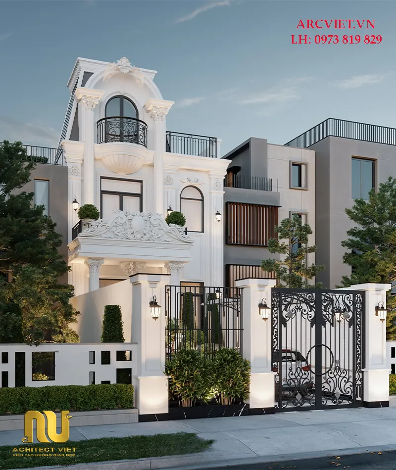 Biệt thự 2 tầng mặt tiền 7m
