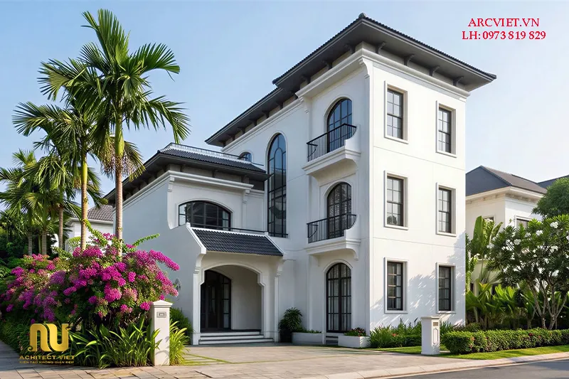 Biệt thự 3 tầng indochine