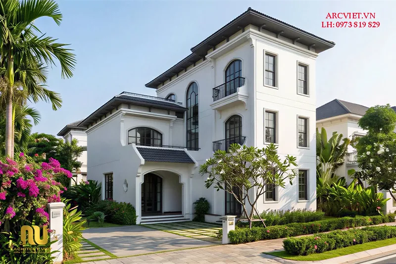 Biệt thự 3 tầng indochine