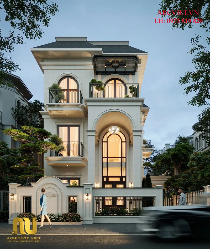 Biệt thự 3 tầng mặt tiền 8m