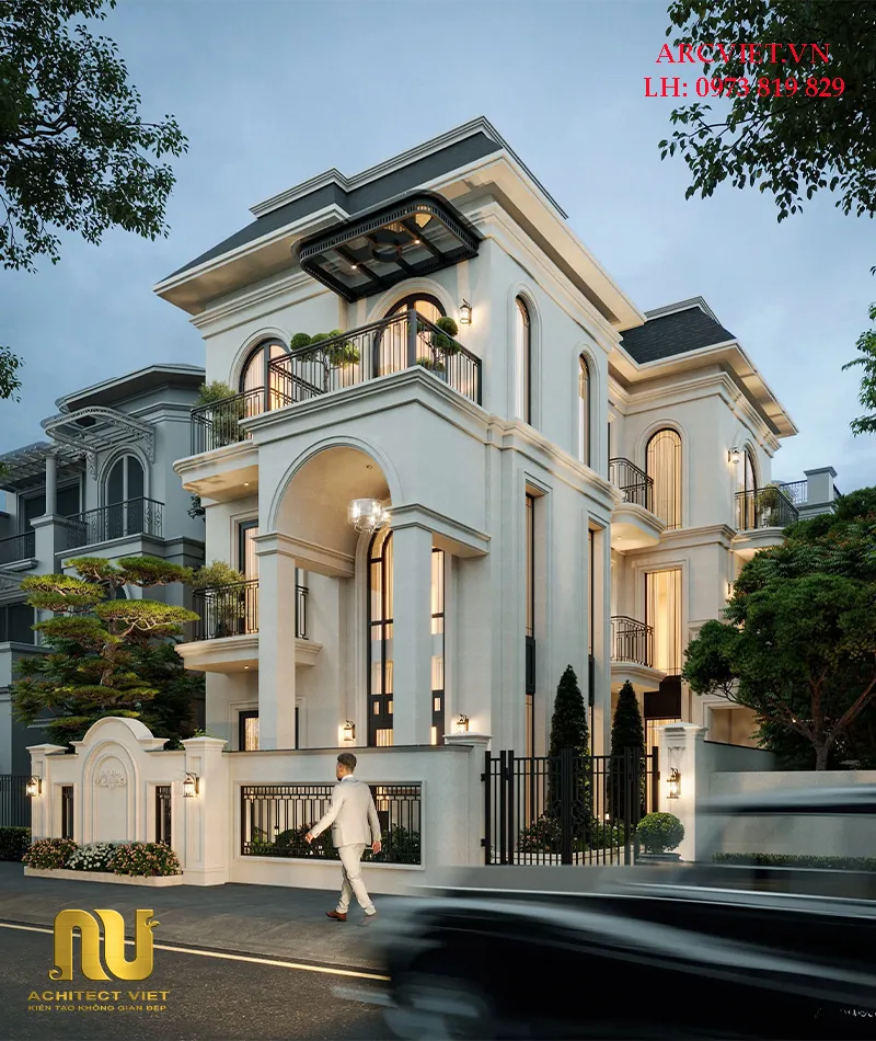 Biệt thự 3 tầng mặt tiền 8m