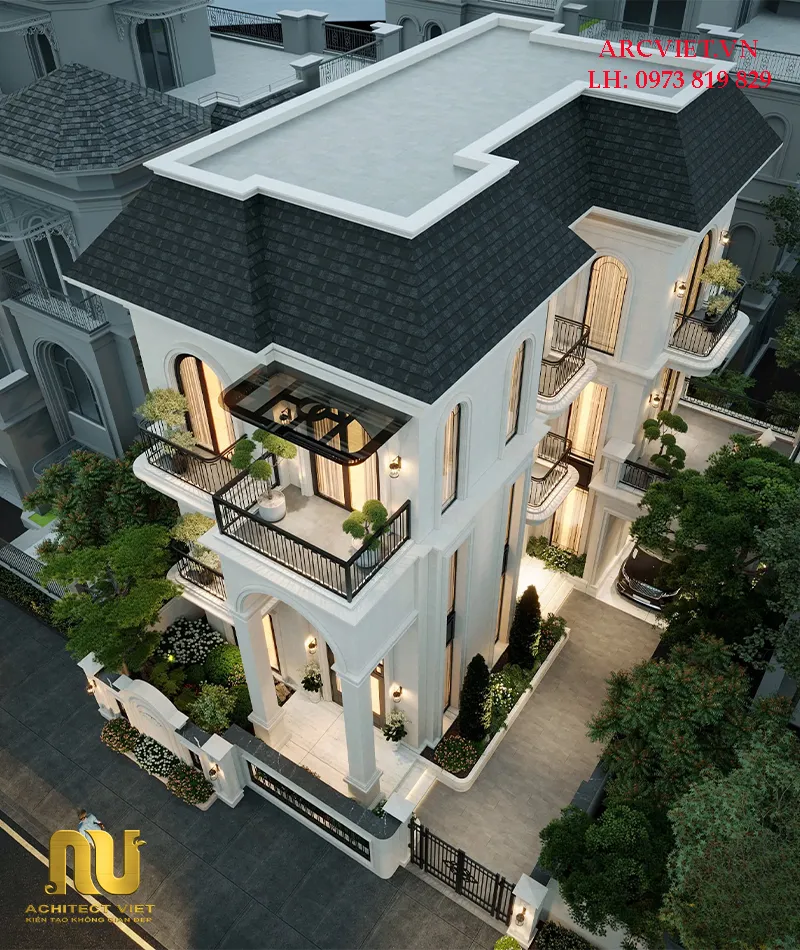 Biệt thự 3 tầng mặt tiền 8m