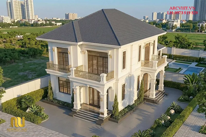 Biệt thự cổ điển mái nhật