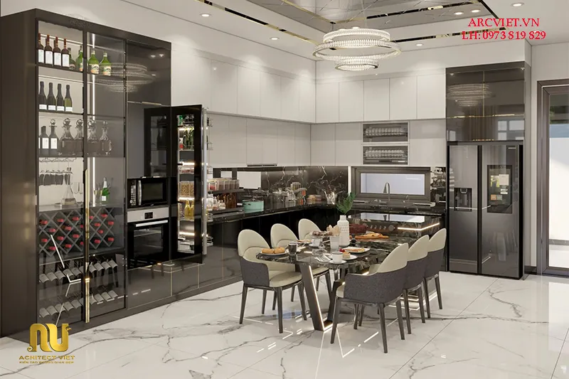 Biệt thự mái bằng ngang 9m