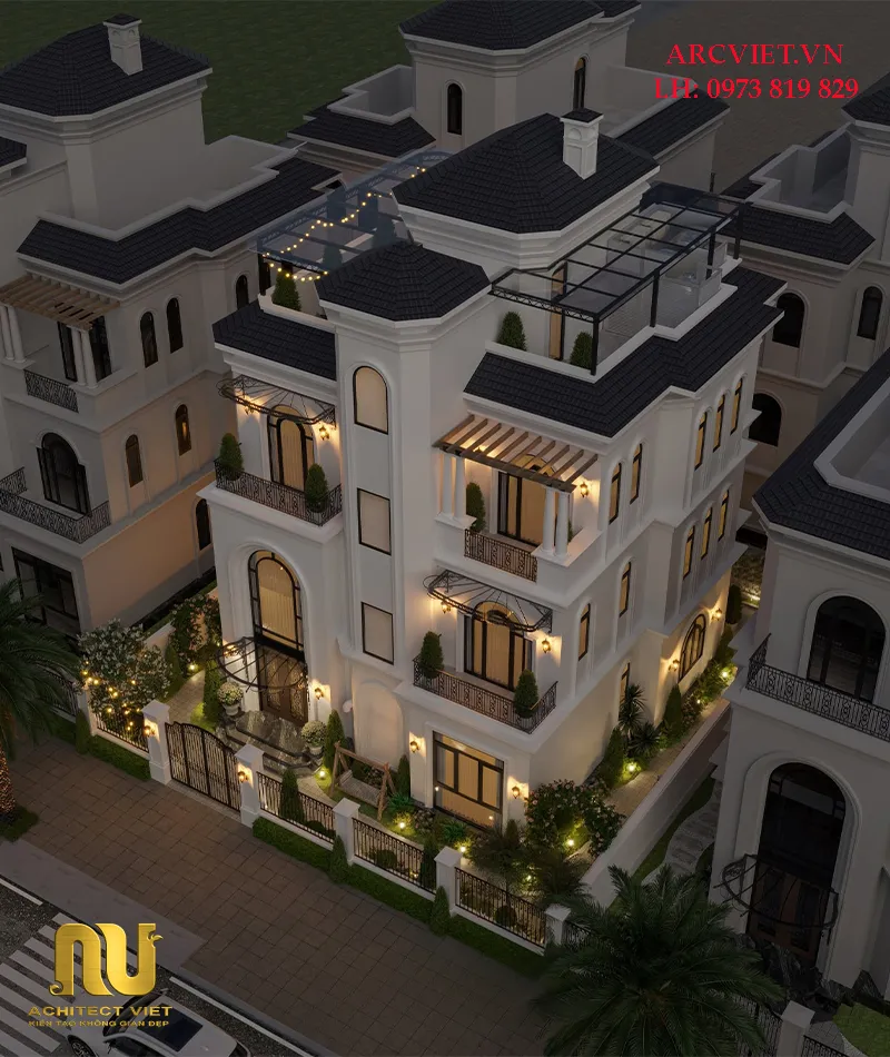 Mẫu nhà mặt tiền 7m 3 tầng