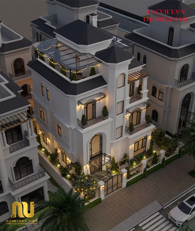 Mẫu nhà mặt tiền 7m 3 tầng