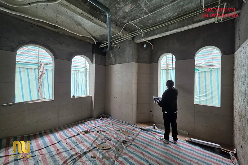 Mẫu nhà mặt tiền 7m 3 tầng