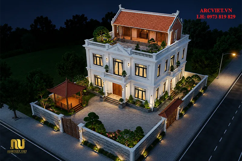 Mẫu nhà thờ kết hợp nhà ở 3 tầng