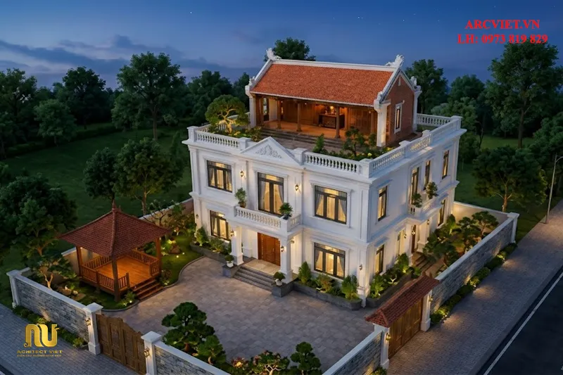 Mẫu nhà thờ kết hợp nhà ở 3 tầng