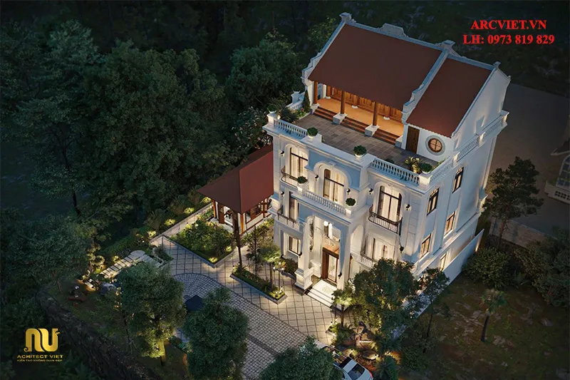 Mẫu nhà vừa thờ vừa ở