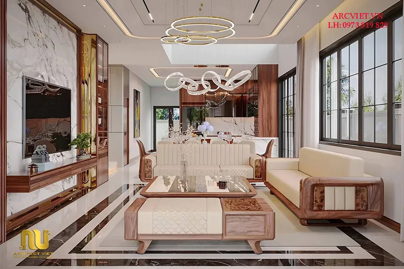 Nhà 2 tầng 10x12m mái nhật