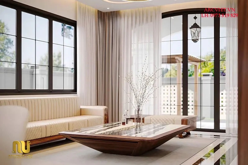 Nhà 2 tầng 10x12m mái nhật