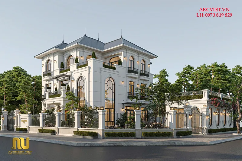 Nhà mái nhật 2 tầng 8x14m