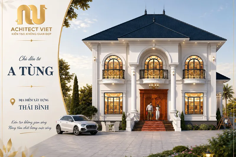 Nhà mái nhật 2 tầng 9x10m