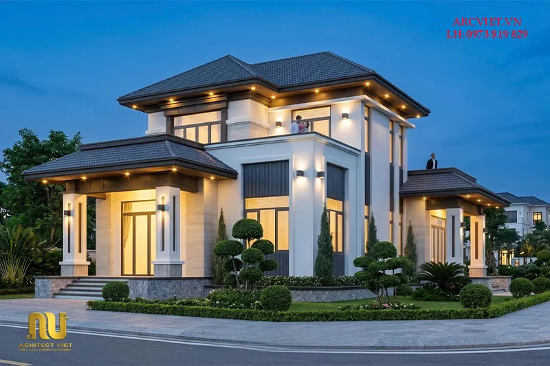 Nhà mặt tiền 9m 2 tầng mái nhật