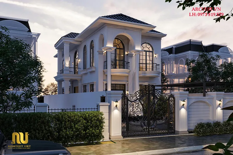 Biệt thự mái nhật mặt tiền 9m