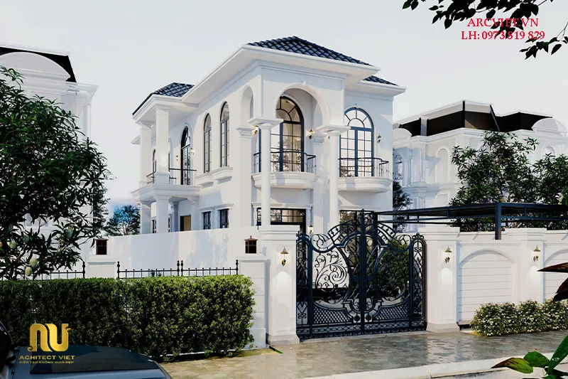Biệt thự mái nhật mặt tiền 9m