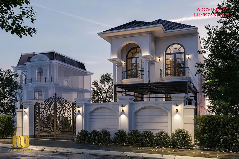 Biệt thự mái nhật mặt tiền 9m