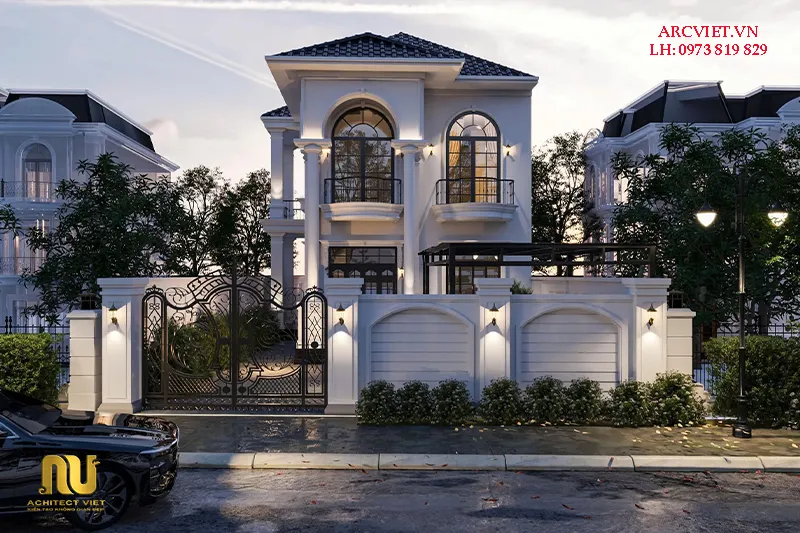 Biệt thự mái nhật mặt tiền 9m