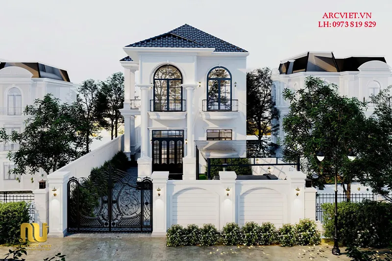Biệt thự mái nhật mặt tiền 9m