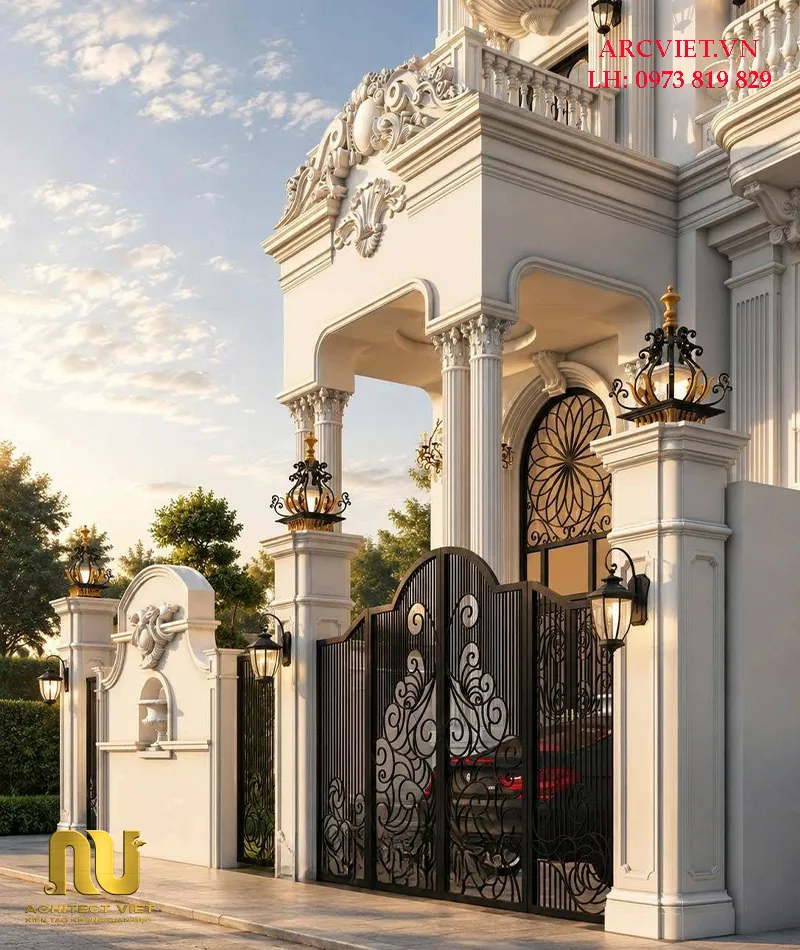 Biệt thự mặt tiền 8m 3 tầng