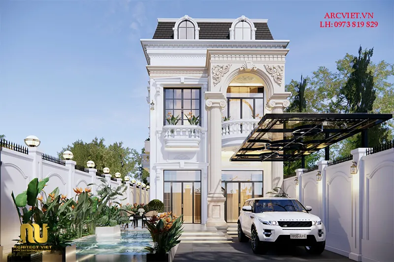 Biệt thự pháp mặt tiền 7m